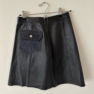 ALL SAINTS 100% sheep leather skirt
